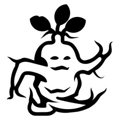 mandrake plant icon