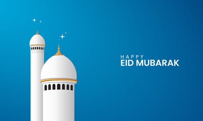 Eid Mubarak, Eid al adha, Eid al fitr mubarak, creative design 3D Illustration