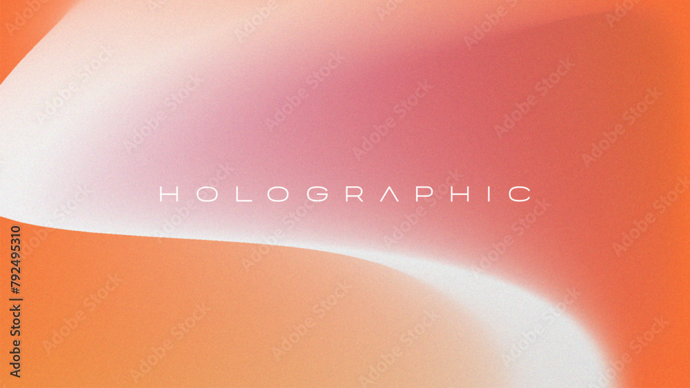 Wall mural modern holographic gradient background design: abstract mesh for digital graphics