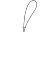 Blank plain white price tag. flat design illustration.