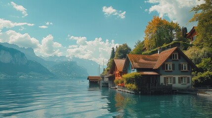 floating village on the lake