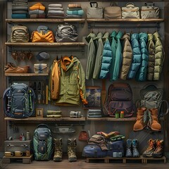 An Adventurer's Wardrobe:A Showcase of Outdoor Apparel,Gear,and Accessories for Explorers and Enthusiasts