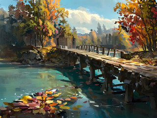 Autumn on the lake 04