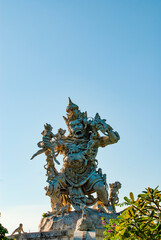 BALI APRIL 2024 - God sculpture in a fountain in Bali Pura Luhur Uluwatu Tempel, Uluwatu and...