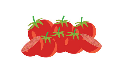 Tomato Vector Design And Illustration.