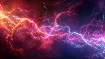 background with lightning, Generative Ai