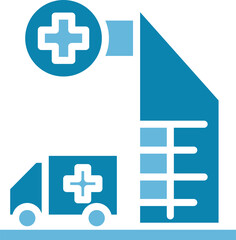 Obraz premium Hospital Building Icon