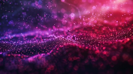 Hazy purple and red dots dance in a chaotic pattern creating a mysterious and foreboding backdrop for the secretive activities of the Dark Web. .