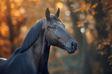 Obraz na płótnie Canvas Arabian Horse, Bavaria, Germany racing horse stallion, farm horse