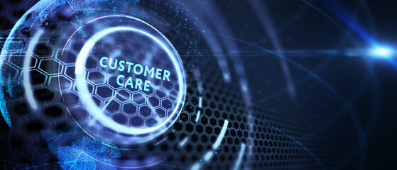 Individual customer service and CRM. Customer care. 3d illustration