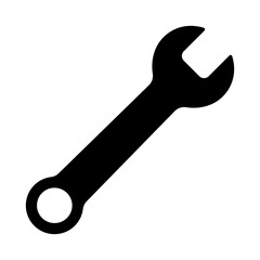 Wrench icon vector illustration isolated on white background