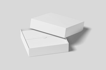 Realistic Gift Box Packaging Illustration for Mockup. 3D Render.