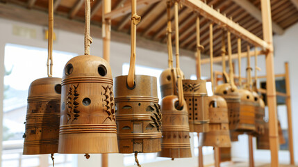 Bells made of bamboo 