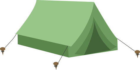 Green tent icon