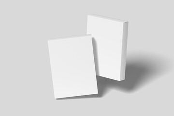 Realistic Software Box Packaging Illustration for Mockup. 3D Render.