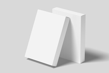 Realistic Software Box Packaging Illustration for Mockup. 3D Render.