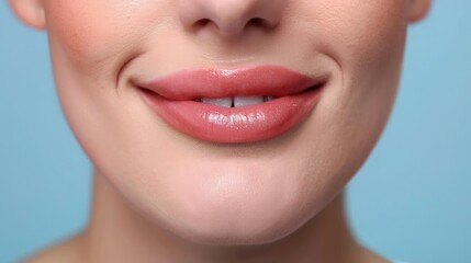 patient undergoing lip lift surgery to reduce the appearance of a gummy smile, with the surgeon lifting and reshaping the upper lip for a more balanced smile line.
