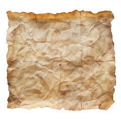 Fototapeta premium brown grunge paper on Transparent Background