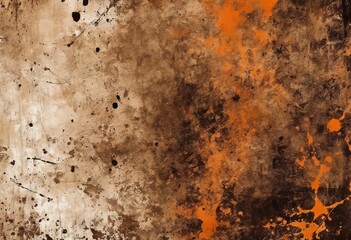 'Dark backdrop surface cracks brown old weathered old spots rty style white Abstract brown grunge...