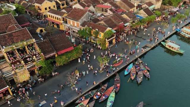 Aerial view of Hoi An in Vietnam