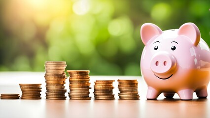 piggy bank with money