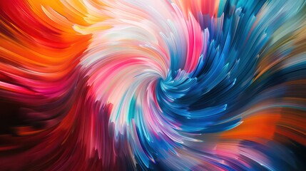 Obraz premium Vibrant Abstract Swirl Art