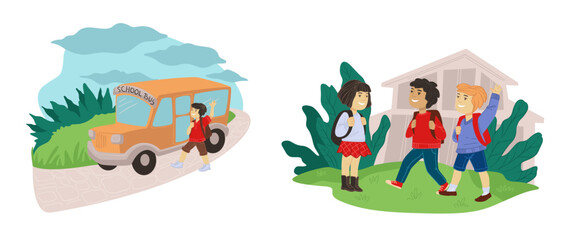 Educational School Journey Illustration vector