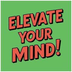 marijuana weed black vector graphic design elevate your mind 