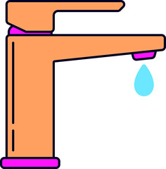 Water Faucet Illustration