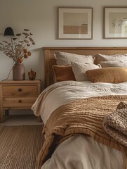Cozy Bedroom Interior Design with Neutral Tones