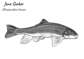 June Sucker - Chasmistes liorus illustration