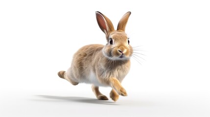 Adorable Bunny: Studio Portrait of Cute Rabbit, Isolated on Transparent Background

