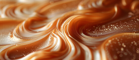Melted smooth liquid caramel texture abstract background. Sweet food.
- 792550732