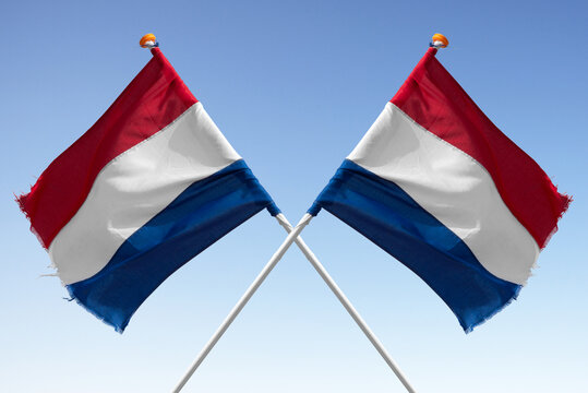 Niederlande, Nationalflaggen gekreuzt