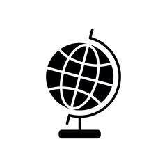 School globe icon vector illustration. Geography on isolated background. Education sign concept.