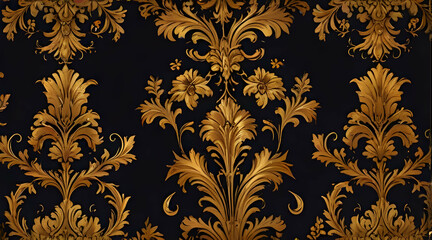 Fototapeta premium seamless damask pattern