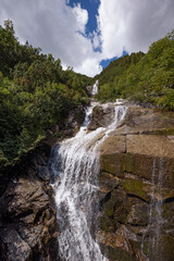 Fototapeta premium Waterfall near Schlegeis Reservoir