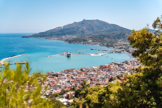 Panorama of Zante town on Zakynthos