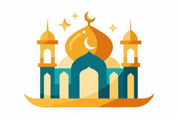 Eid Al Adha creative design'vector illustration image on white background