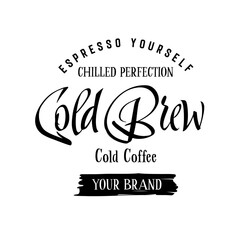 Cold Brew Coffee Label Design