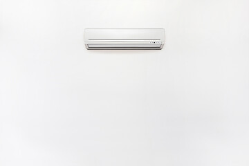 empty wall mounted white color inverter air conditioner