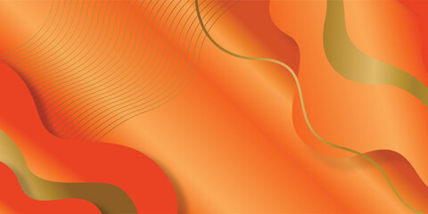 Modern gradient orange and gold design background