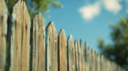 Obraz premium Fence Painting Safety Tips Compile a list of essential safety tips and practices for fence painters to ensure a safe working environment Cover topics such as ladder safety, proper ventilation, protect