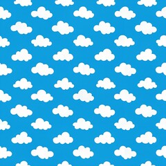 seamless pattern with clouds