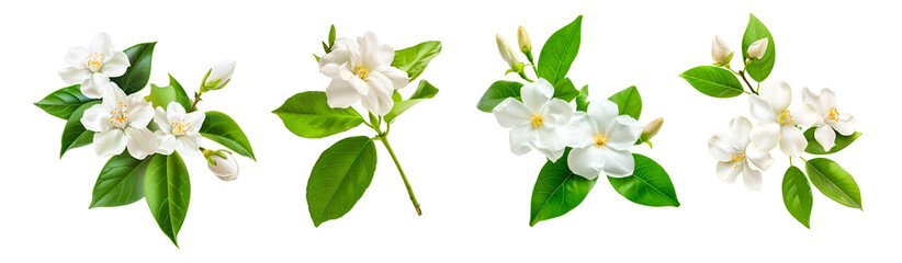 Obraz premium White flowers isolated on white