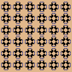 Fototapeta premium GEOMETRIC DESIGN ORNAMENTAL AZTECS PATTERN TEXTURE BACKGROUND VECTOR