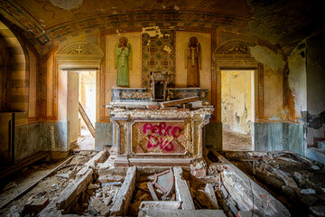 The abandoned monastery school.