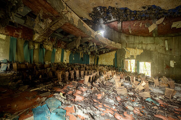 The abandoned and rotten theater