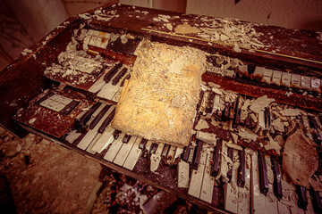 The rotten and abandoned church