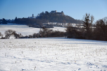 Fototapeta premium Otzberg im Winter